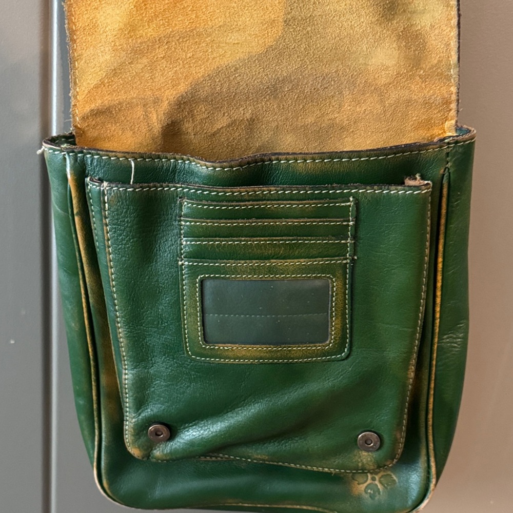 Patricia Nash Green Leather crossbody Bag - Picture 6 of 10
